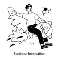 Trendy Business Innovation vector