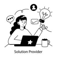 Trendy Solution Provider vector