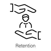 Trendy Retention Concepts vector
