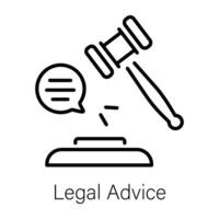Trendy Legal Advice vector