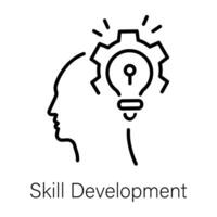 Trendy Skill Development vector