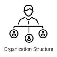 Trendy Organization Structure vector