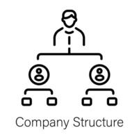 Trendy Company Structure vector