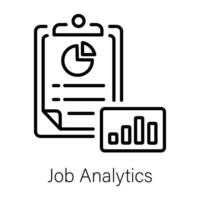 Trendy Job Analytics vector