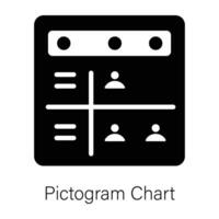 Trendy Pictogram Chart vector