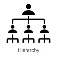 Trendy Hierarchy Concepts vector