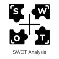 Trendy SWOT Analysis vector