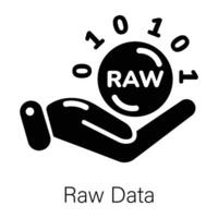 Trendy Raw Data vector