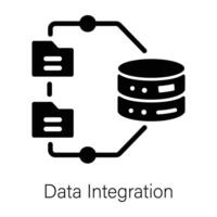 Trendy Data Integration vector