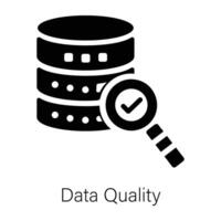 Trendy Data Quality vector