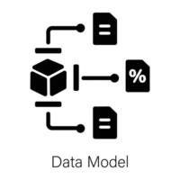 Trendy Data Model vector