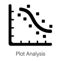 Trendy Plot Analysis vector