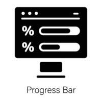 de moda Progreso bar vector