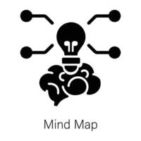 Trendy Mind Map vector