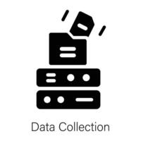 Trendy Data Collection vector