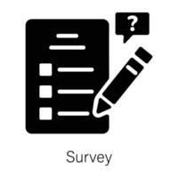 Trendy Survey Concepts vector