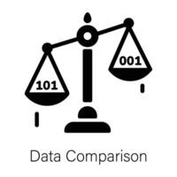 Trendy Data Comparison vector