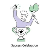 Trendy Success Celebration vector