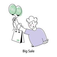 Trendy Big Sale vector