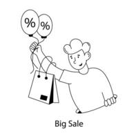 Trendy Big Sale vector