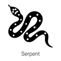 Trendy Serpent Concepts vector