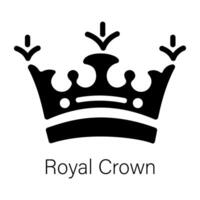Trendy Royal Crown vector