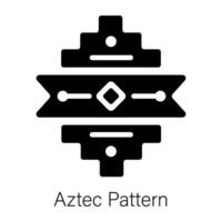 de moda azteca modelo vector