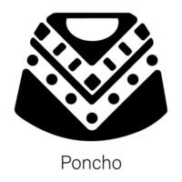 Trendy Poncho Concepts vector