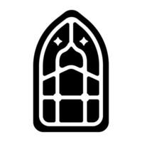 Trendy Mosque Window vector