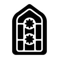 Trendy Stained Window vector