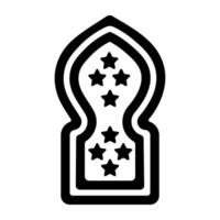 Trendy Mosque Window vector