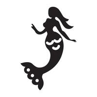 Trendy Mermaid Fish vector