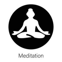 Trendy Meditation Concepts vector