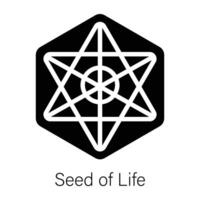 Trendy Seed of Life vector