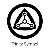 de moda trinidad símbolo vector