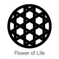 Trendy Flower of Life vector