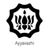 Trendy Ayyavazhi Concepts vector