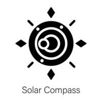 Trendy Solar Compass vector