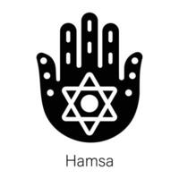 Trendy Hamsa Concepts vector