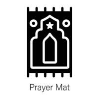 Trendy Prayer Mat vector