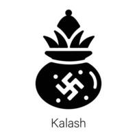 Trendy Kalash Concepts vector