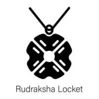 Trendy Rudraksha Locket vector