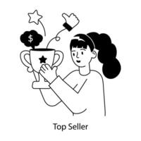 Trendy Top Seller vector