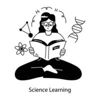 Trendy Science Learning vector