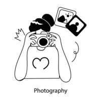 Trendy Photography Concepts vector