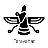 Trendy Faravahar Concepts vector