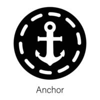 Trendy Anchor Concepts vector