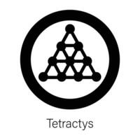Trendy Tetractys Concepts vector