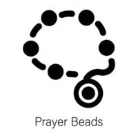 Trendy Prayer Beads vector