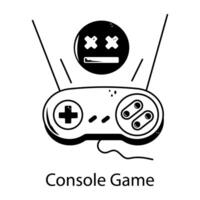 Trendy Console Game vector